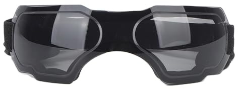 Domary Hundebrillen Windschutz UV -Schutz Sonnenbrille für Mittelgroße Hunde Im Freien Im Freien (Schwarz)