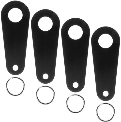 GALPADA Soporte Metálico para Campana de Motociclista Suerte 4 Piezas Negras con Anilla Dividida Resistente Intemperie y Compatible con Múltiples Modelos Accesorio Decorativo para Moto