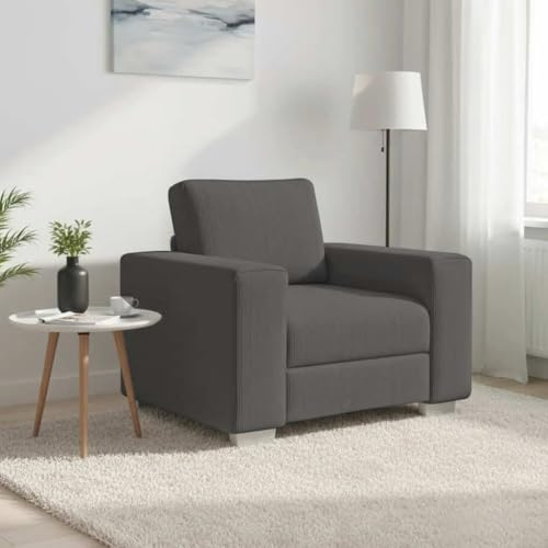 Owoxanthellate Schlafsessel Dunkelgrau Cordstoff 100x77x82 cm Modernes Design Robuste Beine für Living Room Bedroom Lounge oder Büro