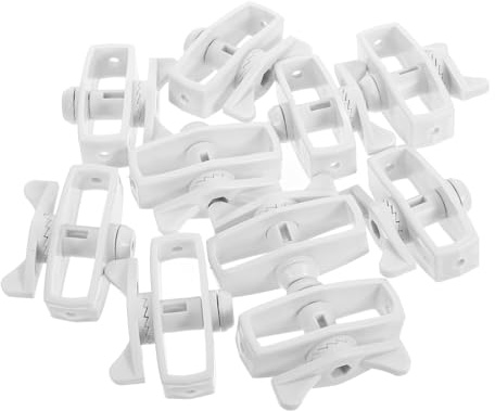 FONDOTIN Tensor para Cercas Eléctricas 10 Piezas de Plástico Resistente, Aislantes para Cable, Tensores para Vallas Agrícolas y Jardines, Herramienta para Reparación y Tensión Segura