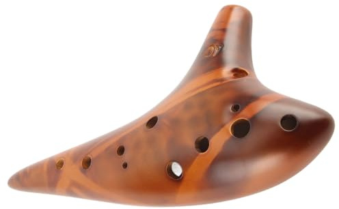Pongnas Okarina, 12-Loch-Alt-C-Flöte, Blasinstrument für – Klangvolles und Leicht zu Erlernendes Musikspielzeug, Geschenk