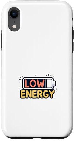 Batterie à Faible consommation d'énergie, Design Amusant et Minimaliste Coque pour iPhone XR
