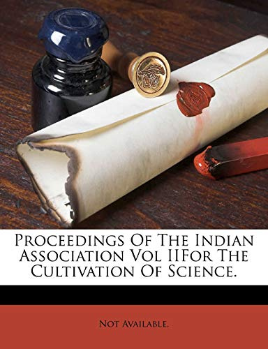 Proceedings Of The Indian Association Vol II