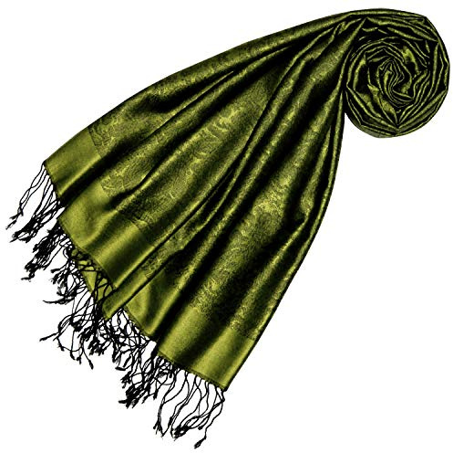 Lorenzo Cana - Damen Pashmina aus 70% Seide und 30% Viskose mit Paisleymuster, Schaltuch 70 x 190 cm, Schal Stola Damenschal Damen