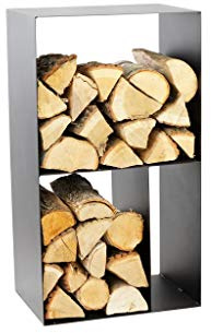 Holzregal Brennholzregal Kaminholzregal Magnus R146 schwarz