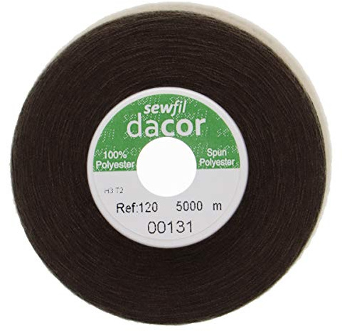 Sewfil dacor 120 - sytråd polyester 5 000 meter 0131 - skifferbrun