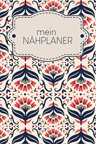 Nähplaner: für deine neuen Nähprojekte zum Ausfüllen mit Maßtabellen + Projektseiten | Motiv: Skandinavisch Rot-Blau