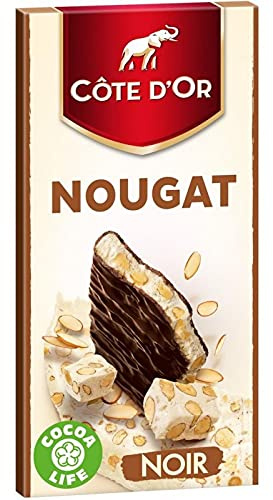 Côte d’Or Noir Nougat 130g (lot de 3)