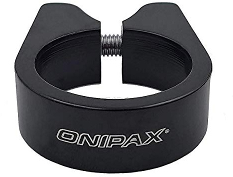 ONIPAX Lightweight Bicycle Seatpost Clamp - CNC 6061 Aluminum Alloy Seat Post Collar with Anti-Slip Internal Lip for MTB, Road, and Commuter Bikes Precision Fit | 6061 aluminum, trail and road cycling, anti-slip internal ledge, laser engraved sizing
