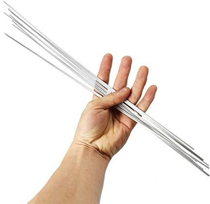 Pangyoo PYouo-Welding rods 2mm 1.6mm Metal Aluminum Magnesium Silver Electrode Welding Rod, Flux Cored Wire Brazing Stick Soldering Tool, Welding materials (Diameter : 2mm, Material : 10pcs)