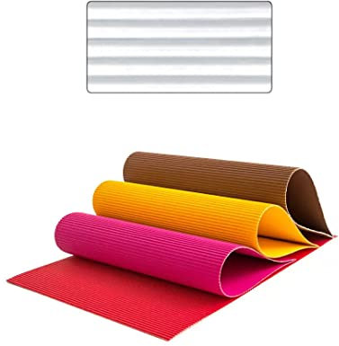 Wellpappe, 10 Bogen, 50x70 cm, Weiß, PREISHIT