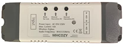 MHCOZY 2 Kanal 5V 85-250V ZigBee Smart Relais Schalter, einstellbare Selbstsperrung und Momentanbetrieb, funktioniert mit Alexa Google Home (ZigBee Hub erforderlich)