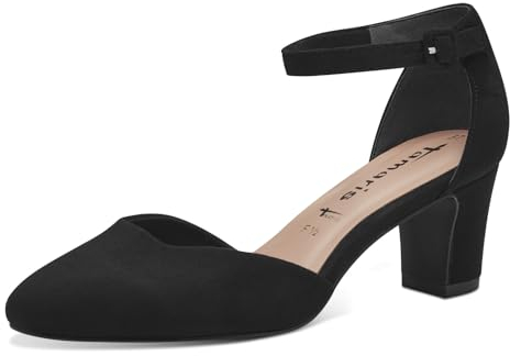 Tamaris Damen Pumps Vegan schwarz 39