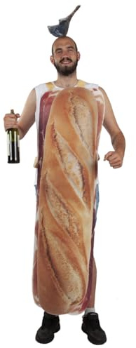 DISBACANAL Disfraz de Pan con jamón
