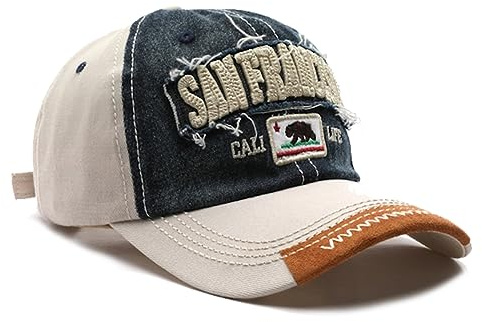 Sporty Baseballcap San Francisco Kalifornien USA Vintage Style Cap Herren Damen