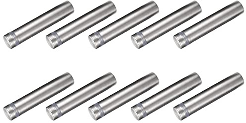 METALLIXITY 9 Uds Letrero Separador Tornillos 12x60 mm Inoxidable Acero | Publicidad Tornillos Vidrio Acrílico Clavo, para Imagen Marco Signo Muestra