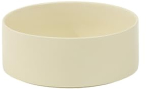 Havniva Keramik 18.5cm Hundenapf, Futter- und Wassernapf für mittelgroße Hunde, Ersatztiernapf (Einzelnapf, Beige)
