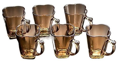 GETSTREE Vasos de Whisky, Vasos de Cristal, Taza de Cristal de Lujo Ligera de Gama Alta del Agua 250ml Que Bebe la Taza de Cristal determinada de la Bebida del hogar