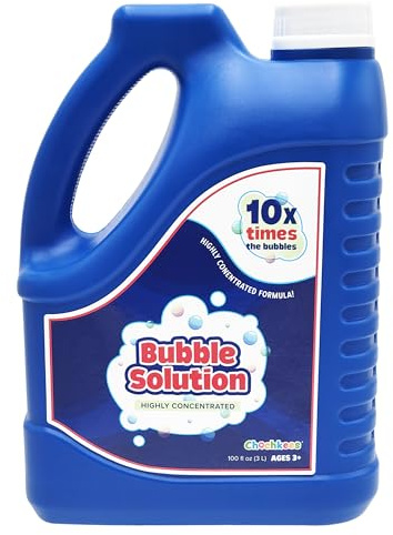 100 oz Concentrated Bubble Solution, Refills up to 8 Gallons, Non-Toxic Concentrated Solution for Bubble Machines, Giant Bubble Wands,Bubble Gun and Blowers (Single)