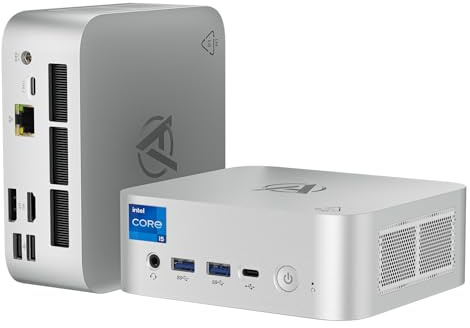 AWOW Mini PC Win-11 Pro Core i5-13500HX 14C 20T 2.5GHz up to 4.7GHz, Dual 16GB DDR4 3200MHz 512GB M.2 PCIE3.0 SSD, Triple Display HDMI DP Type-C 4K@60 Hz 2.5G RJ45 Gigabit Ethernet, AX201