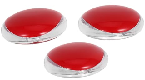 BELLIFFY 3 St Resevänliga Sminkförvaringsboxar med Spegel Påfyllningsbar Puder Franslåda Kompakt och Lätt att Bära för Kvinnor på Språng
