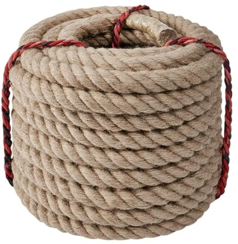 Jute repgarn, 14mm 5/10/20/30M garn, for hantverk, klösträd for katter, trädgårdsväxter, buntning och upphängning(14mm 5m)