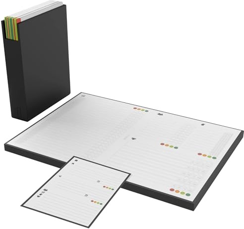 Skillzeit Wochenplaner A4 – Produktivitäts- & Fokus-System für Berufstätige | To-do- & Zielplanung, Reflexion & Routinen | 3-teiliges Planungs-Set mit Case