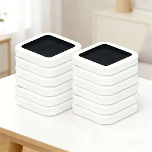MAIMAILE Smart Bin - Recambio automático autosellante, compatible con bolsas de repuesto, 6/12 anillos de repuesto, capacidad de 15 litros, suministro de 6 meses, para cubo de basura eléctrico, hasta