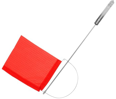 Veemoon Girouette Drapeau de Direction du Vent 33.5X21Cm en Acier Inoxydable Indicateur Léger pour Yacht Décoration Marine Extérieure Résistant Vent la Pluie