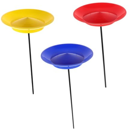 Holibanna da Giocoleria per Spettacoli Circensi Set di 3 Piatti in Plastica per Allenamento Professionale e Allenamento Sensoriale
