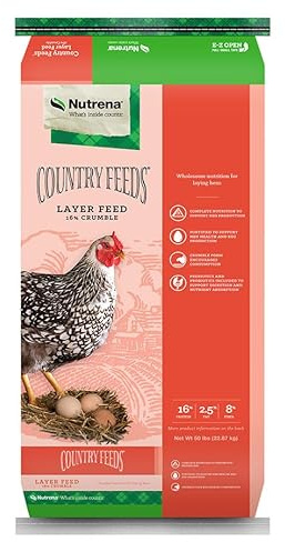 Nutrena Country Feeds 16% Layer Crumble Chicken Feed 50 Pounds