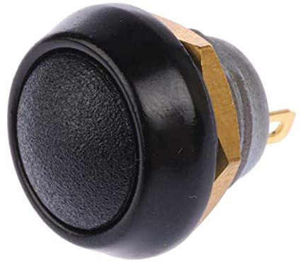 Pulsante stagno IP67 Waterproof Normalmente Aperto N-O ITW Switches serie 59 (Nero)