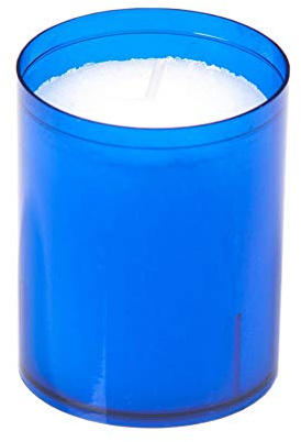 Unbekannt Kerzen Refill Teelichteinsatz Teelicht Kerze Nachfüller extra Lange Brenndauer bis zu 24 Stunden (Blau)