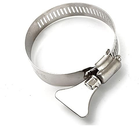 JINGERL 5pcs/set 46-70mm Stainless Steel Worm Drive Hose Clamp With - Fuel Pipe Tube Clips Water
