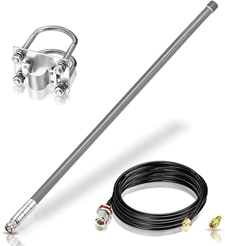 Bingfu Antenna LoRa 868 MHz Esterna N/RP-SMA/SMA Maschio 6 dBi Cavo 3 m | Fibra di Vetro Impermeabile per Miner SyncroBit RAK Nebra Bobcat HNT, Hotspot Helium, Gateway LoRaWAN, Modulo Ripetitore LoRa