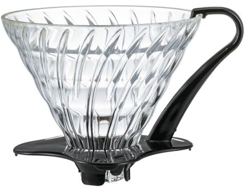 HARIO Glass Coffee Dripper V60 03 - Black, Durchsichtig