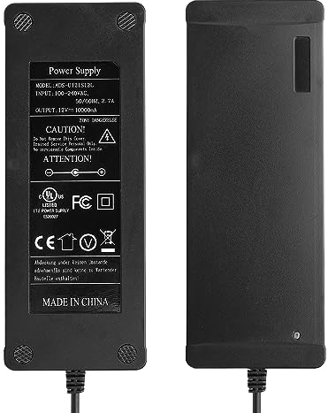 SUPERNIGHT 100-240V 50-60Hz AC Eingang zu 12V DC 10A Netzteil Adapter 120W Universal Konverter Transformator mit 5.5mm x 2.5mm Spitze für LED Strips Beleuchtung Router CCTV Kamera ect.