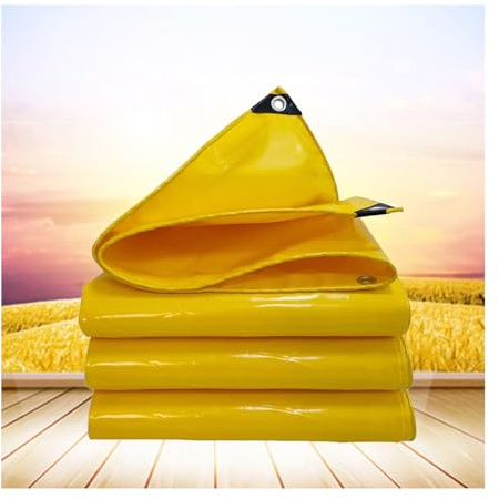 Cover Sheet Waterproof Windproof and Durable Tarpaulin Plant Canopy for Outdoor Carport Covering Tarpaulin Waterproof SCITOY (Color : Yellow, Size : 1.5x1.8m)