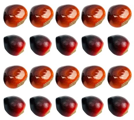 Cabilock Künstliche Kastanien Leicht und Sicher aus Schaumstoff 20 Stück Zufälliger Stil für Modelllandschaften und Kreative Herbstdeko zu Hause oder Desktop Dekoration