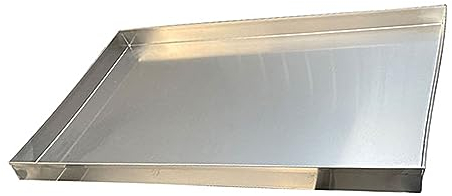 WRJAHCG Bandeja de Goteo Acero Inoxidable, Bandeja Colectora de Goteo para Lavadora,Rectangular Bandeja para Poner Debajo de La Secadora Lavadora o Lavavajillas Etc,100CMx100CM/39''x39''