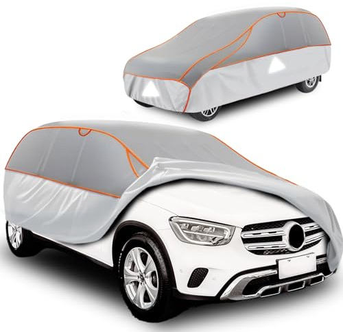 MRWIZMS Hagelschutzplane Auto Hagelsichere Autoabdeckung für SUV 470cm bis 500cm lang Hagelschutz Auto Autoabdeckung Hagelschutz, Langlebige Vollgarage.