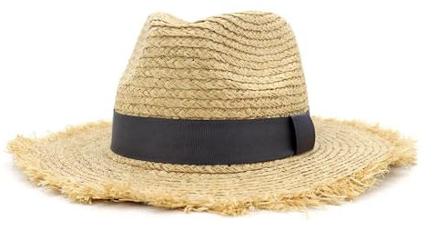 FULUJIDI Fedora Trilby Filzhut Hut Raffia Strohhut Für Frauen Männer Reisen Strand Party Outdoor See Sonnenschutz Jazz Panama Hut 56 To58 cm Dunkelgrau
