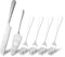WATUNID Cake Knife and Server Set, Stainless Steel Cake Cutting with 4Pcs Forks, Sliver Vintage Engraved Birthday Cake Knife for Birthday Anniversary Party Gift, Dishwasher Safe (Sliver, Set of 6)
