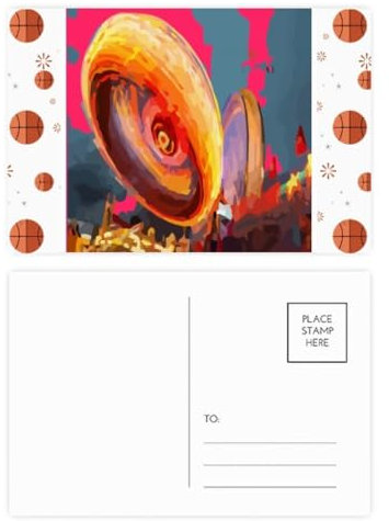 Playground Riesenrad Joy Basketball Postkarten-Set Dankeskarte Mailing Seite 20 Stück