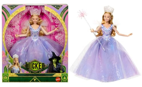 Mattel Universal Pictures' Wicked: for Good Deluxe Glinda Fashion Doll with Removable Outfit & 3 Accessories, Inspired by The Movie
