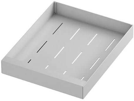 Vankarr Ausziehbare Schublade Küche Teleskopschublade, 2 Stück Schubladen Organizer Küche Ohne Bohren, Auszug Schublade 43x25x7 cm, Einfache Installation, Weiß