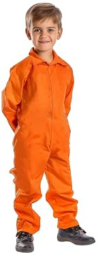Cobo Regalo, S.L Mono de Trabajo Naranja - Disfraz Infantil - Talla 10-12 Años
