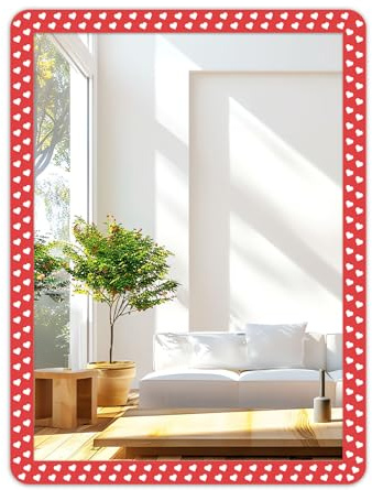 DARENYI Espejo de Pared Autoadhesivo de 40 x 30 cm, acrílico sin Marco, Azulejos de Espejo para baño, Dormitorio, decoración de Sala de Estar