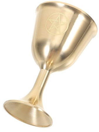 iplusmile Copa De Altar Vintage De Vaso De Vino Artesanal Para Rituales Cáliz De Brass Para Tarot y Ceremonias Wiccanas Decoración Retro Para Hogar y