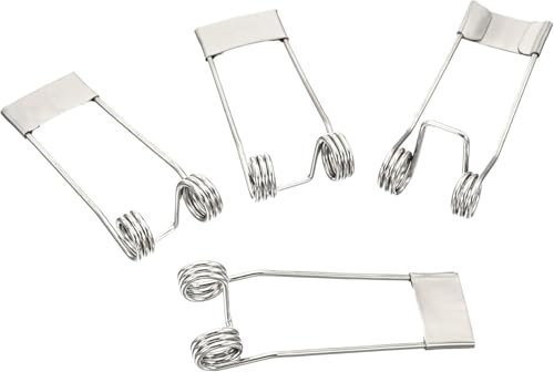 10 Pack Downlight Spring Clips, 52x19mm Heavy Duty Steel Securing Clamps for Recessed LED Spotlights and Ceiling Lights, Universal Fit Durable Construction for Professional Lighting Installations